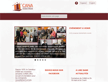 Tablet Screenshot of cana-montreal.com